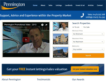 Tablet Screenshot of pennington-online.co.uk